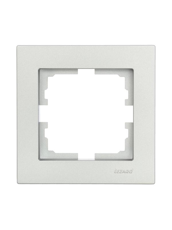 Рамка 1-м VESNA горизонт. платина LEZARD 742-3500-146