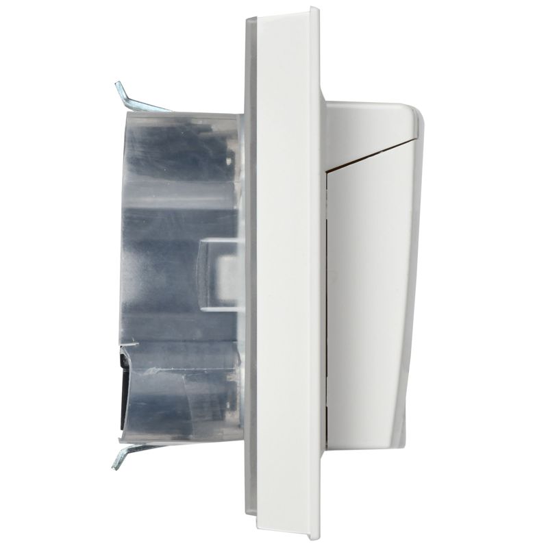 Розетка 2-м СП BRITE РСбш12-3-44-БрБ 16А в сборе IP44 с крышкой бел. IEK BR-R26-16-44-K01-F
