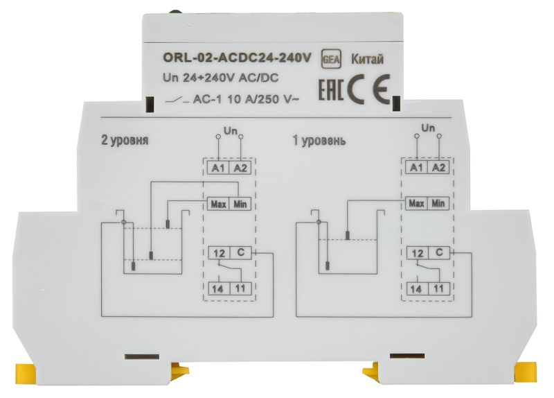 Реле наполн./дренаж ORL 24-240В AC/DC IEK ORL-02-ACDC24-240V