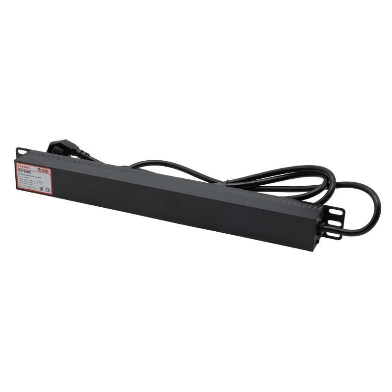 Блок розеток для 19" шкафов, 8 розеток Schuko | R519SH8 | DKC