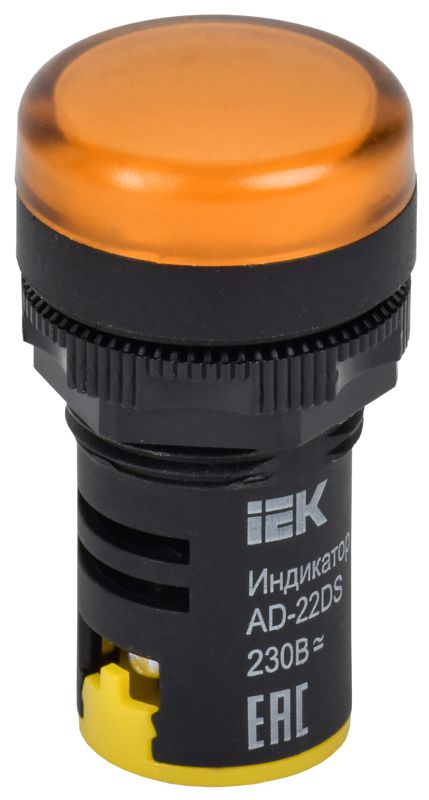 Лампа светосигнальная AD22DS d22мм 230В AC/DC желт. KARAT IEK BLS10-ADDS-230-K05