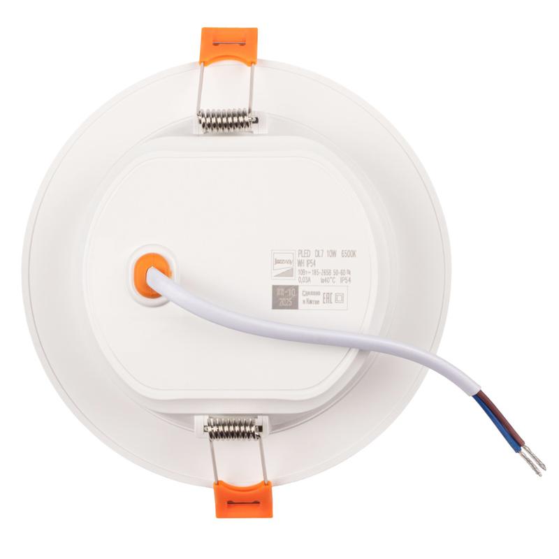 Светильник светодиодный PLED DL7 10Вт 6500К IP54 850лм WH встраив. бел. Pro JazzWay 5069046