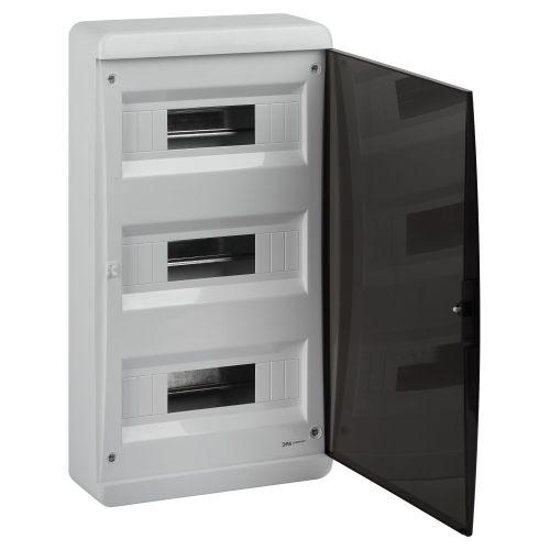 Корпус навесной COMFORT ЩРН-П-36 IP41 пластик. прозр. крышка бел. bs36cw Эра Б0067248