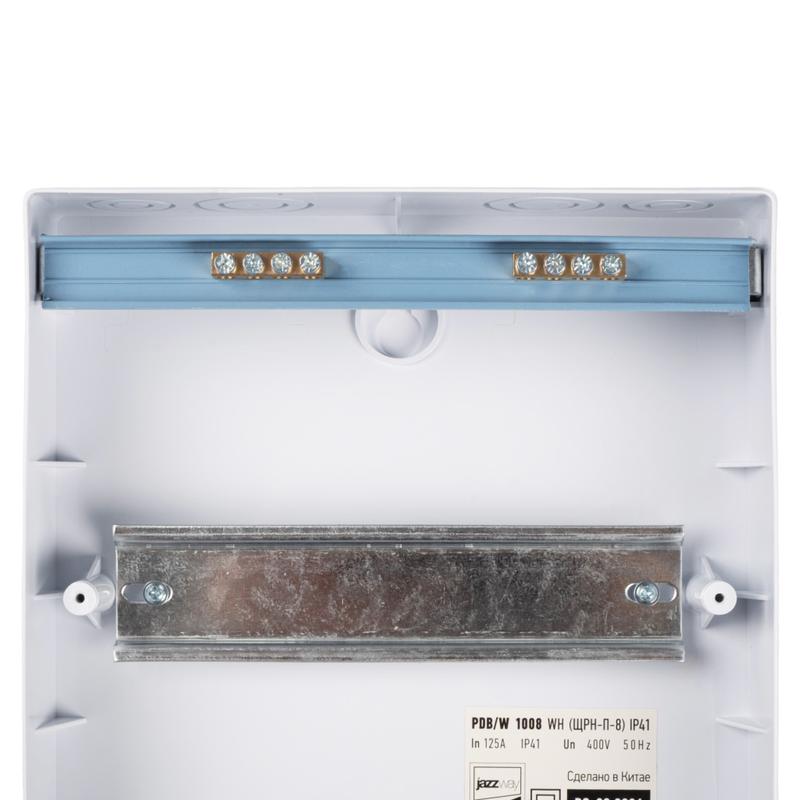 Бокс модульный накладной PDB/W 1008 WH (ЩРН-П- 8) IP41 пластик. Pro JazzWay 5071667