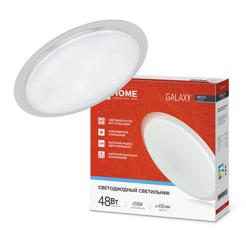 Светильник светодиодный DECO GALAXY 48Вт 6500К 4320лм 230В 450х68мм IN HOME 4690612052502