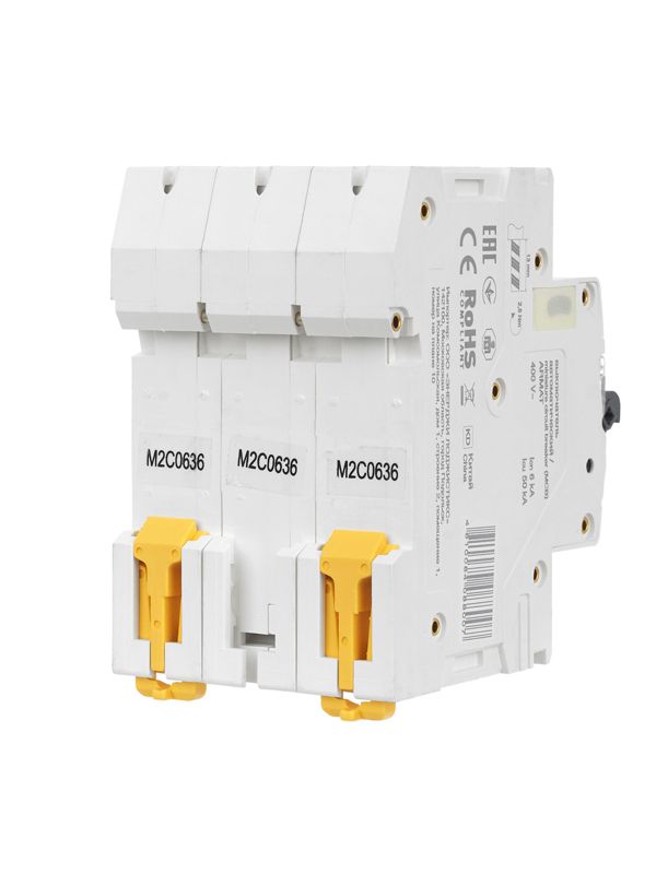 Выключатель автоматический модульный 3п C 6А M06N ARMAT IEK AR-M06N-3-C006