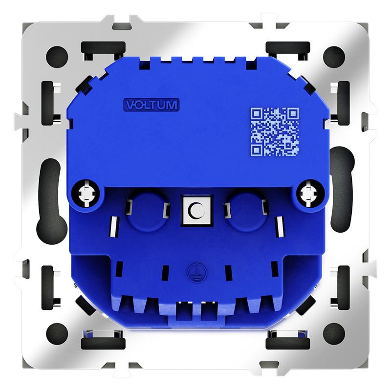 Розетка 1-м СП S70 16А с USB A+С с заземл. защ. шторки механизм титан Voltum VLS040506