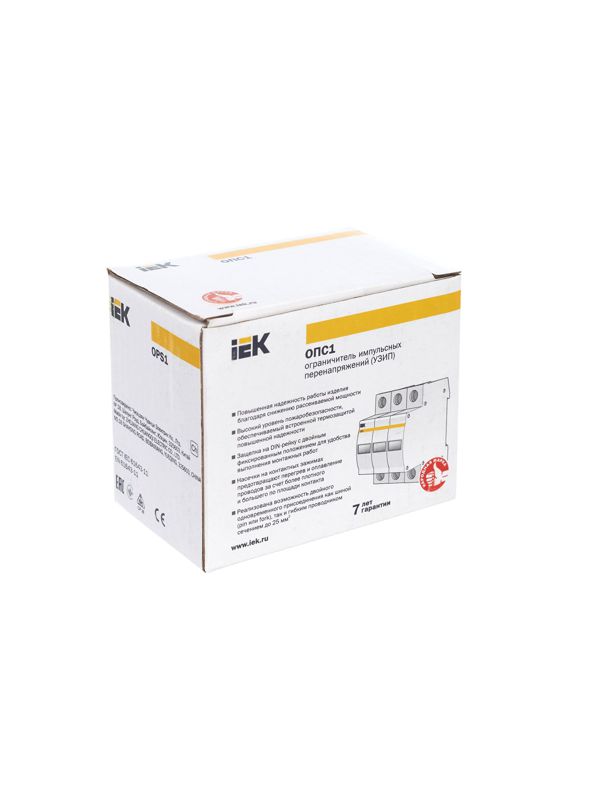 Ограничитель перенапряжения ОПС1-B 3P KARAT IEK MOP20-3-B