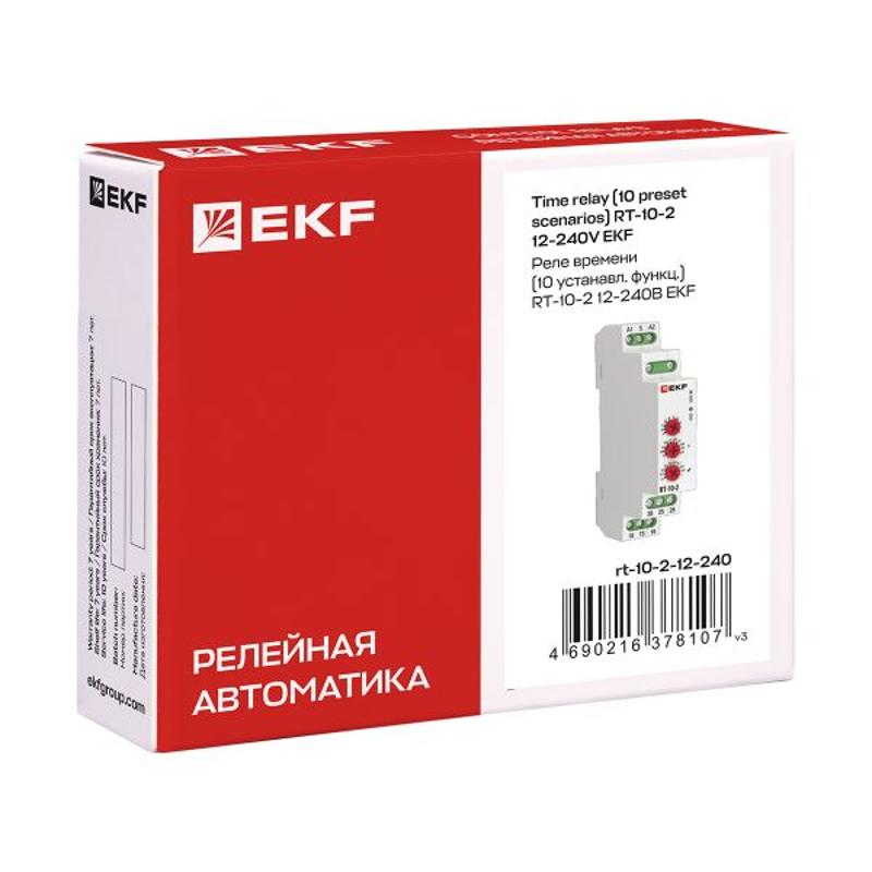 Реле времени (10 устанавл. функц.) RT-10 12-240В EKF PROxima|rt-10-12-240|EKF