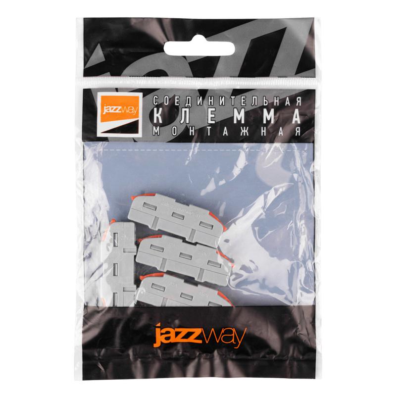 Клемма монтажная СМК PTC-1P 4211 BL/4 450В 32А 0.08-2.5(4.0)кв.мм JazzWay 5073661