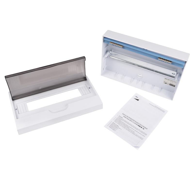 Бокс модульный накладной PDB/W 1015 WH (ЩРН-П-15) IP41 пластик. Pro JazzWay 5071711
