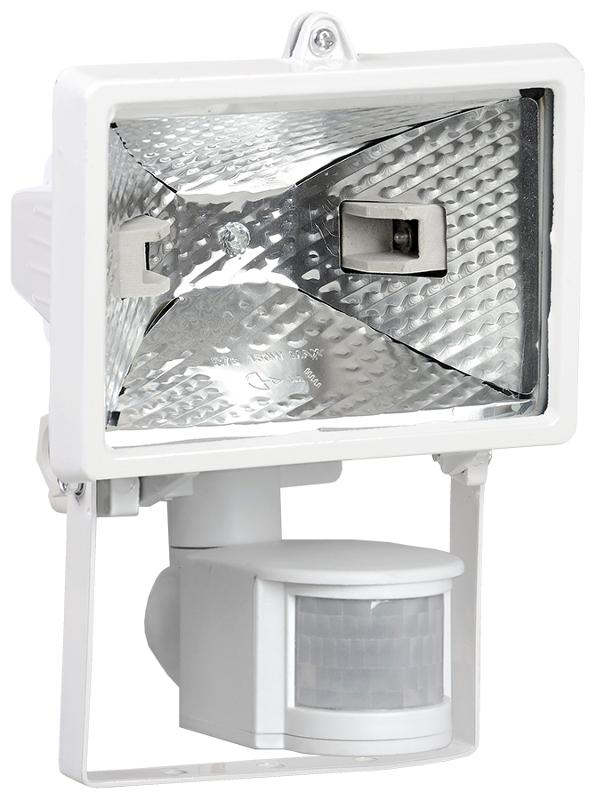Прожектор галогенный ИО 150Д 150Вт IP54 белый, детектор | LPI02-1-0150-K01 | IEK