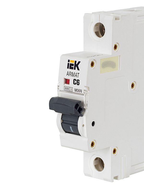 Выключатель автоматический модульный 1п C 6А M06N ARMAT IEK AR-M06N-1-C006