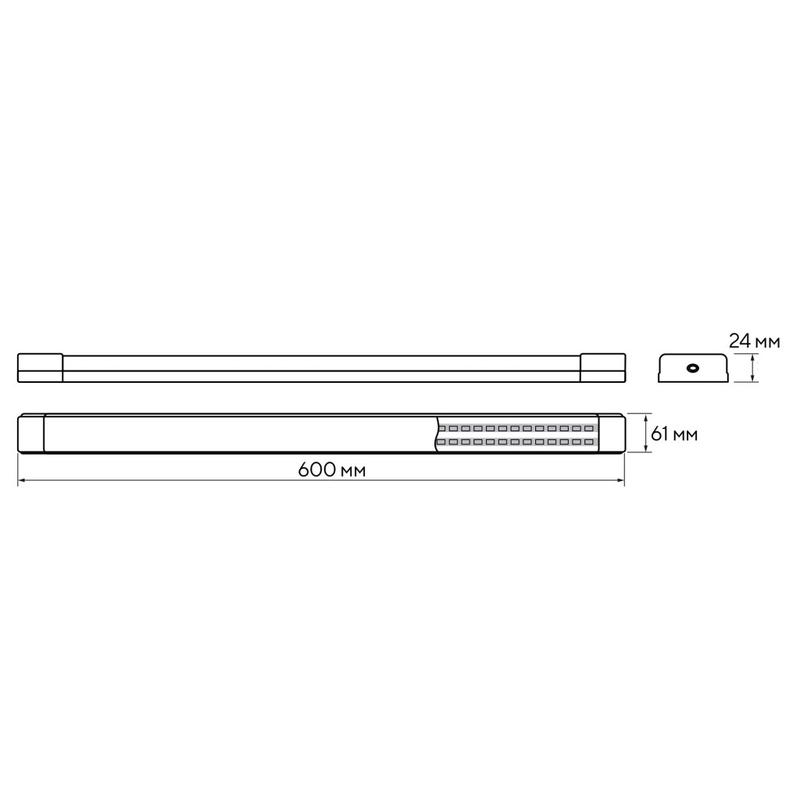 Светильник светодиодный PPO-07 600 Prisma 18Вт 6500К IP40 ДПО JazzWay 5064263