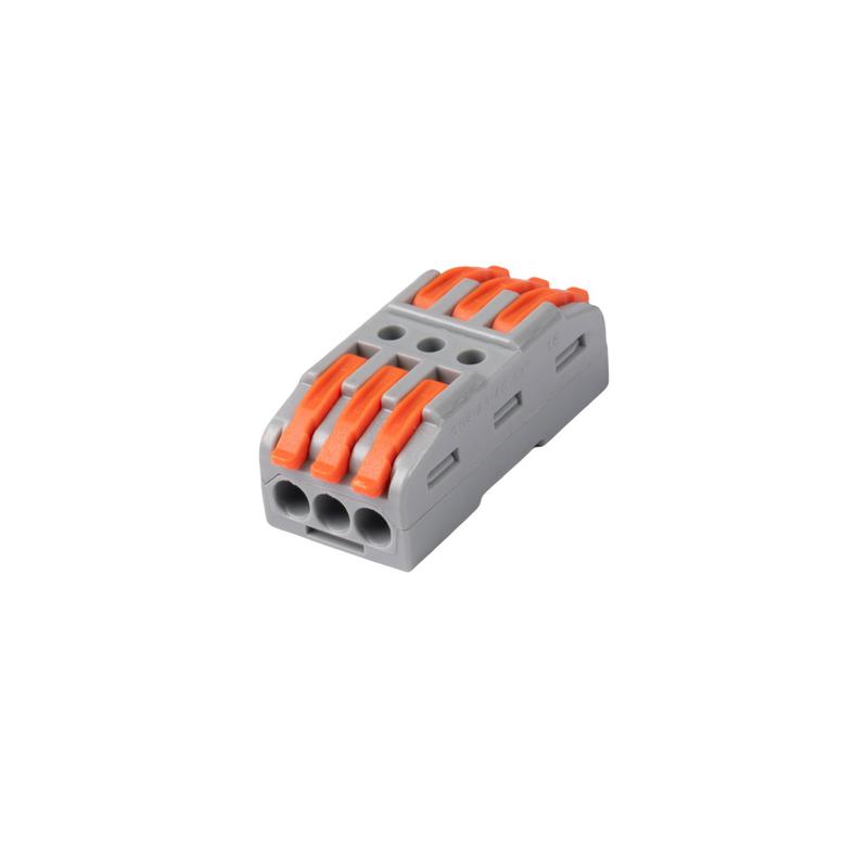 Клемма монтажная СМК PTC-3P 4233 BL/3 450В 32А 0.08-2.5(4.0)кв.мм JazzWay 5073708