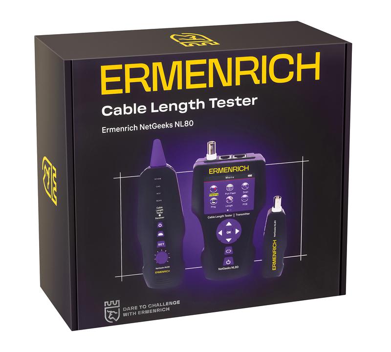 Измеритель длины кабеля NetGeeks NL80 фиолет. Ermenrich 85673