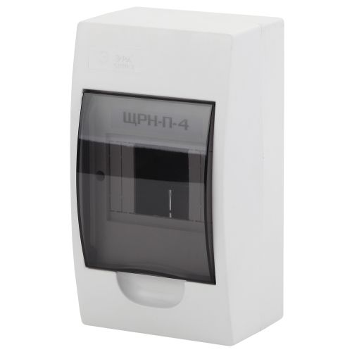Бокс навесной ЩРН-П-4 4мод. IP41 пластик SIMPLE NO-box_simple-plastic_4_surface BOXS04 Эра Б0041521