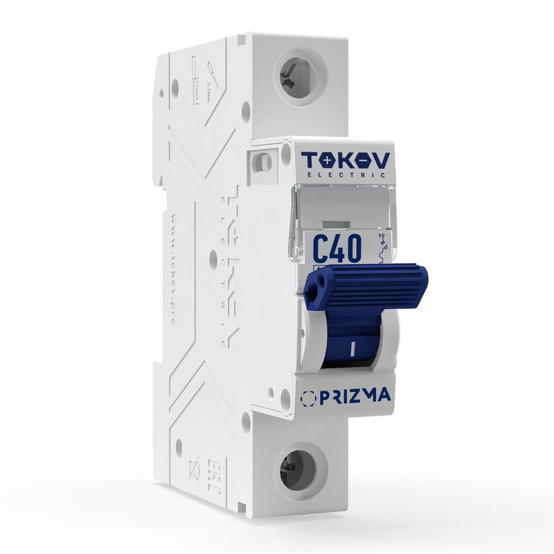 Выключатель автоматический модульный 1п C 40А 6кА PRIZMA TOKOV ELECTRIC TKE-PZ60-MCBI-1-40-C