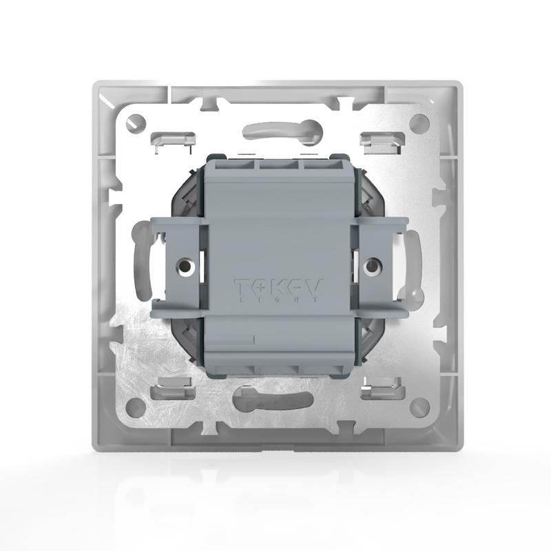 Выключатель 1-кл. СП AVA 10А IP20 в сборе бел. TOKOV ELECTRIC TKL-AV-V1F-C01