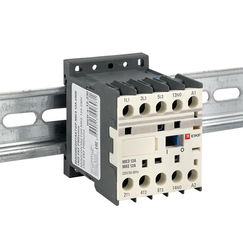 Миниконтактор МКЭ 12А 230В 1NO EKF PROxima | Mctr-s-12-230 | EKF