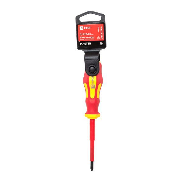 Отвертка PH1х80мм Master 1000В Basic EKF ph-1-80-mas-in