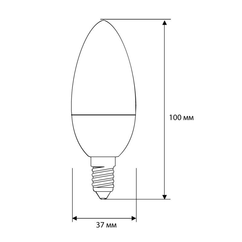 Лампа светодиодная LED8-C35/845/E14 8Вт свеча 4500К бел. E14 750лм 170-265В Camelion 12386