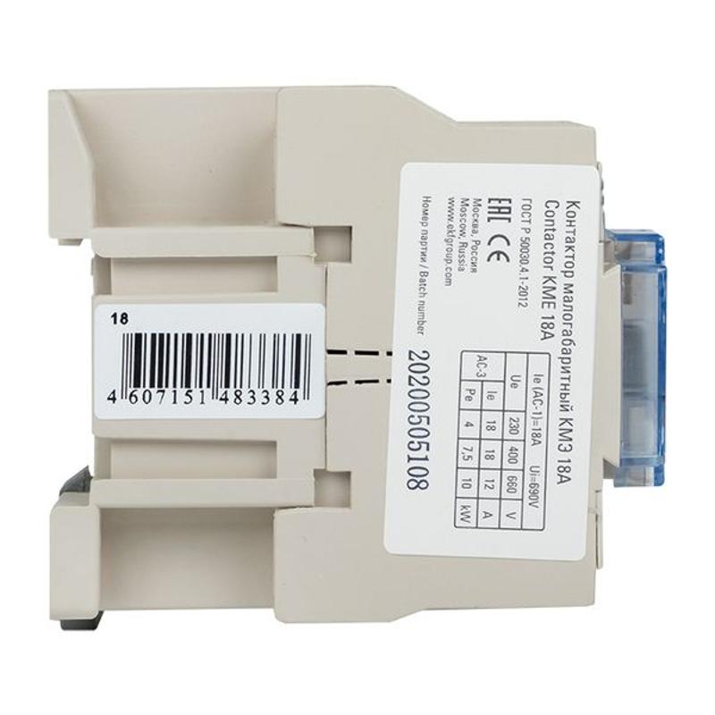 Контактор малогабаритный КМЭ 18А 220В 1NC EKF PROxima | ctr-s-18-220-nc | EKF