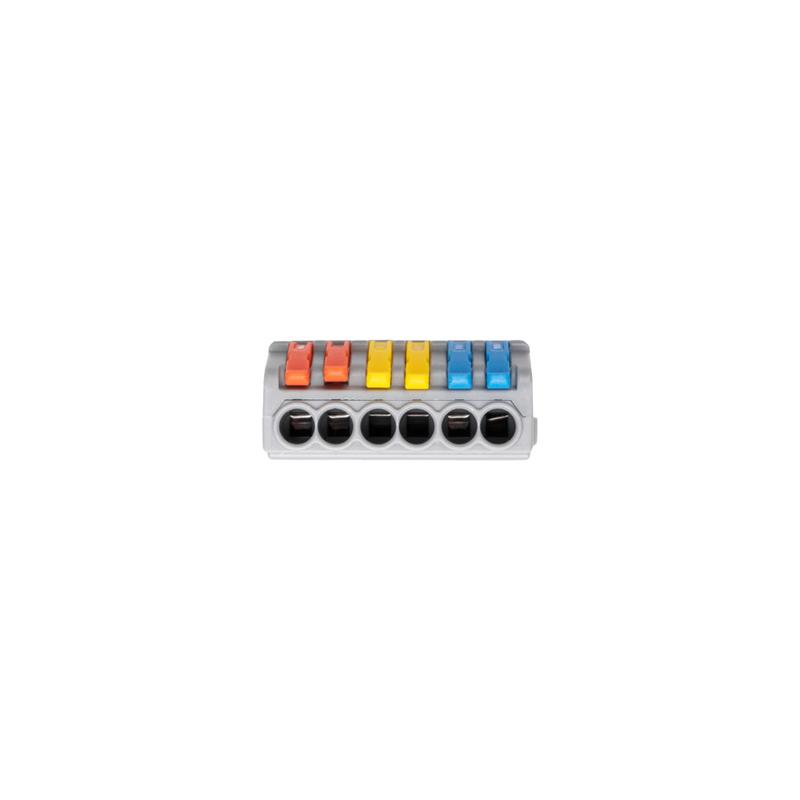 Клемма монтажная СМК PTC-3P 4236 BL/2 450В 32А 0.08-2.5(4.0)кв.мм JazzWay 5073807