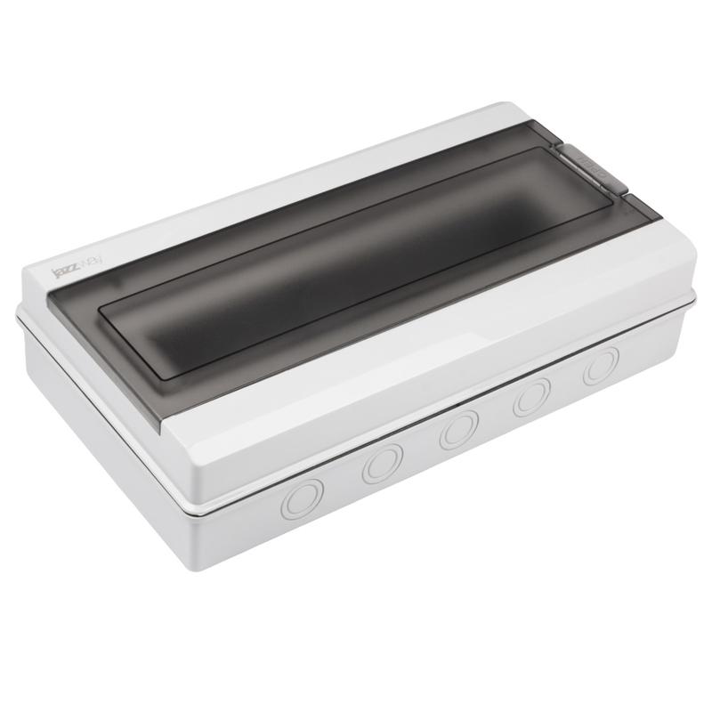 Бокс модульный накладной PDB/W 3018 GR (ЩРН-ПГ-18) IP65 пластик. Pro JazzWay 5072022