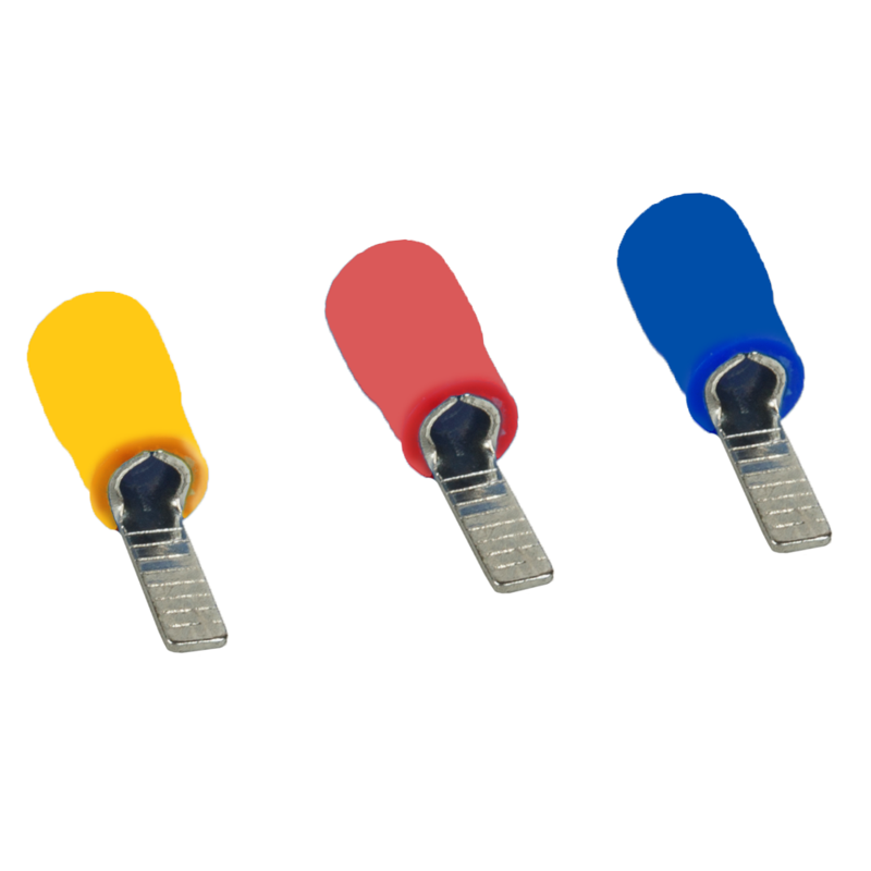Наконечник штыревой плоский НШпИ OptiKit T-Shp-PVC-1.5-2.5 (уп.100шт) КЭАЗ 278021