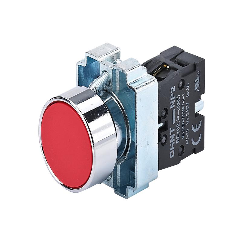 Кнопка управления NP2-BA42 без подсветки красная 1НЗ IP40 | 573890 | ЧИНТ (CHINT)