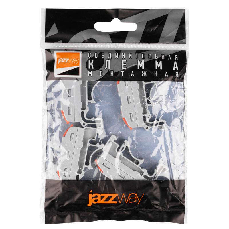 Клемма монтажная СМК PTC-1P 4211 DIN BL/4 450В 32А 0.08-2.5(4.0)кв.мм JazzWay 5073647