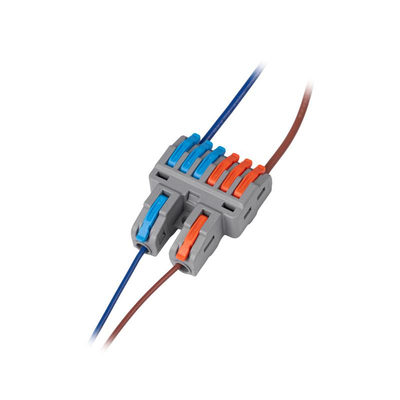 Клемма монтажная СМК PTC-2P 4226 BL/2 450В 32А 0.08-2.5(4.0)кв.мм JazzWay 5073784