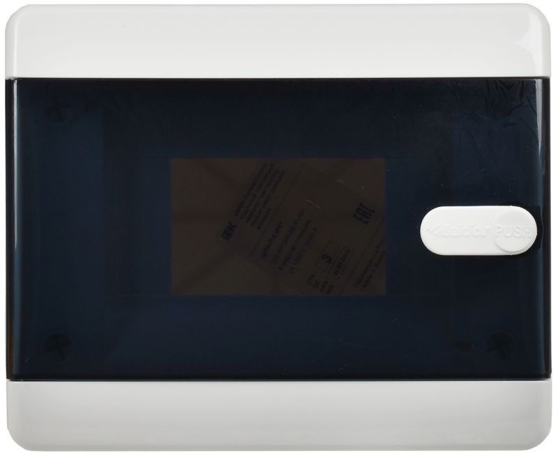 Корпус ЩРН-П-6 UNION Compact IP41 черн. прозр. дверь пластик. IEK UIC-KP12-N-06-41-K01