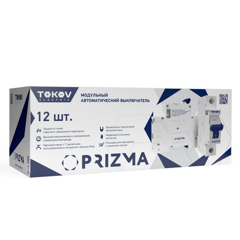 Выключатель автоматический модульный 1п C 25А 4.5кА PRIZMA TOKOV ELECTRIC TKE-PZ45-MCBI-1-25-C