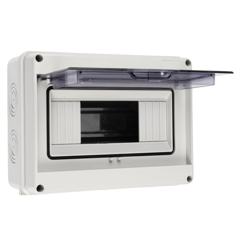 Бокс модульный накладной PDB/W 4008 GR (ЩРН-ПГ- 8) IP65 пластик. Pro JazzWay 5072060
