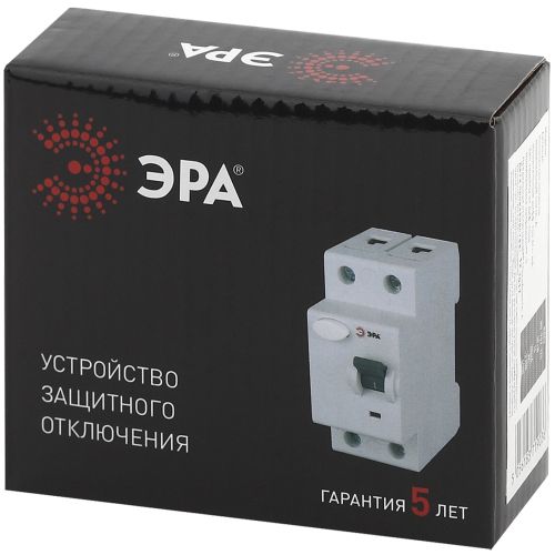 Выключатель дифференциального тока (УЗО) 1P+N 25А 10мА ВД1-63 Pro NO-902-48 ЭРА Б0031889