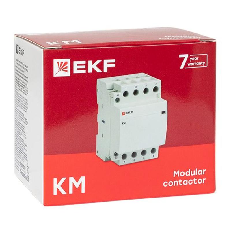 Контактор модульный КМ 32А 3NО+NC (3 мод.) EKF PROxima | km-3-32-31 | EKF