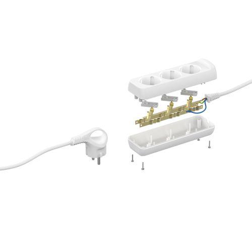 Удлинитель 3х3м с заземл. 10А IP20 UX-3e-3m ПВС 3х0.75 Эра Б0035750
