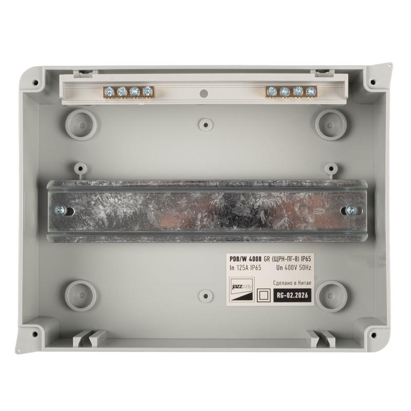 Бокс модульный накладной PDB/W 4008 GR (ЩРН-ПГ- 8) IP65 пластик. Pro JazzWay 5072060