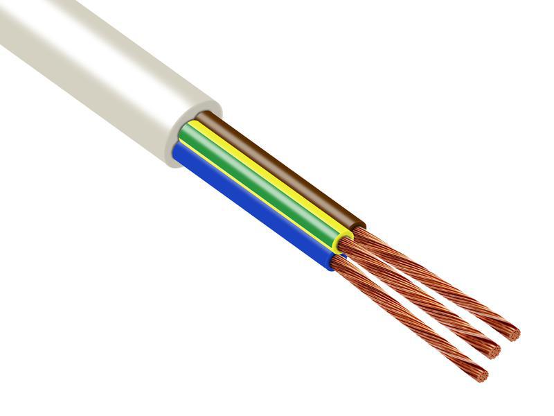 Провод TOKOV ELECTRIC ПВС 3х2.5 (2х2.5+1х2.5) 380В Б (уп.20м) 1945445