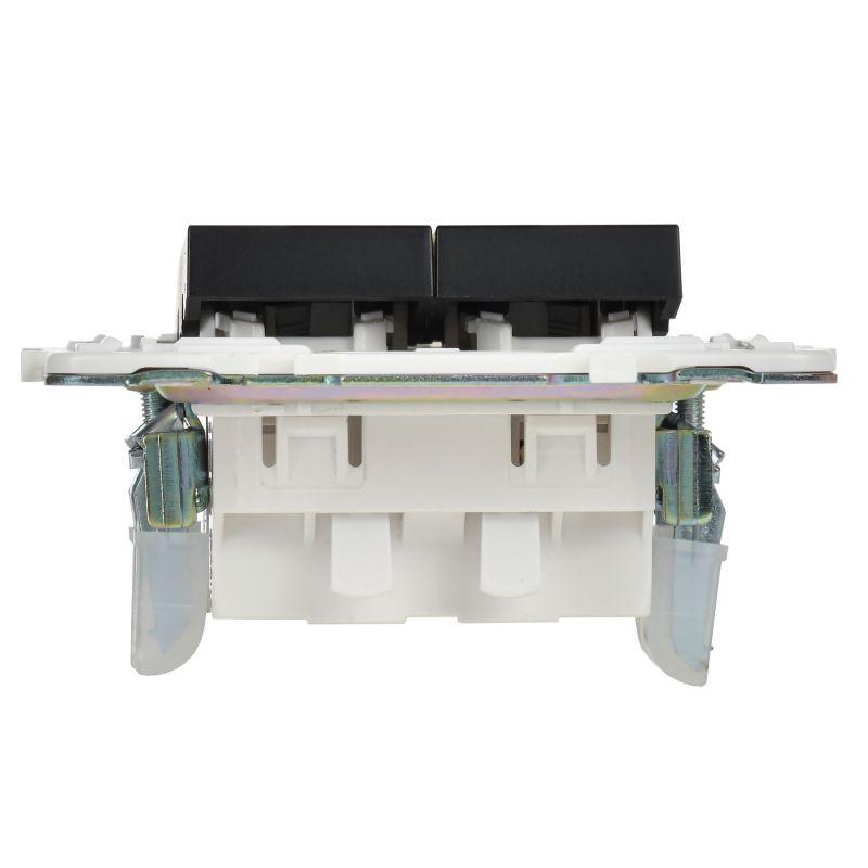 Выключатель 2-кл. SKANDY 10А SK-V09Bl с индикацией черн. IEK SK-V20-1-10-K02