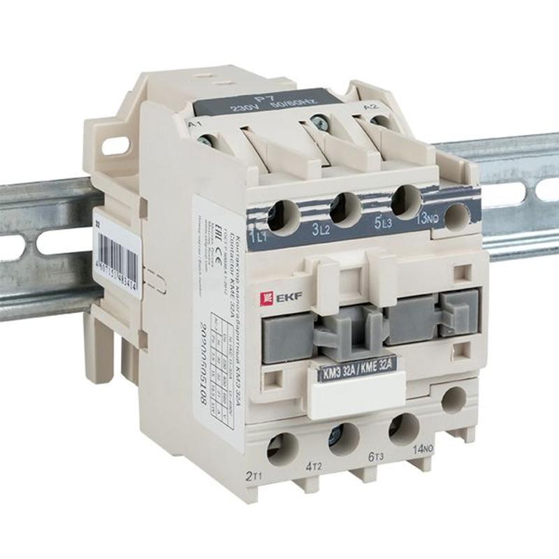 Контактор малогабаритный КМЭ 32А 220В 1NC EKF PROxima | ctr-s-32-220-nc | EKF