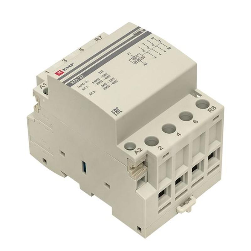 Контактор модульный КМ 32А 3NО+NC (3 мод.) EKF PROxima | km-3-32-31 | EKF
