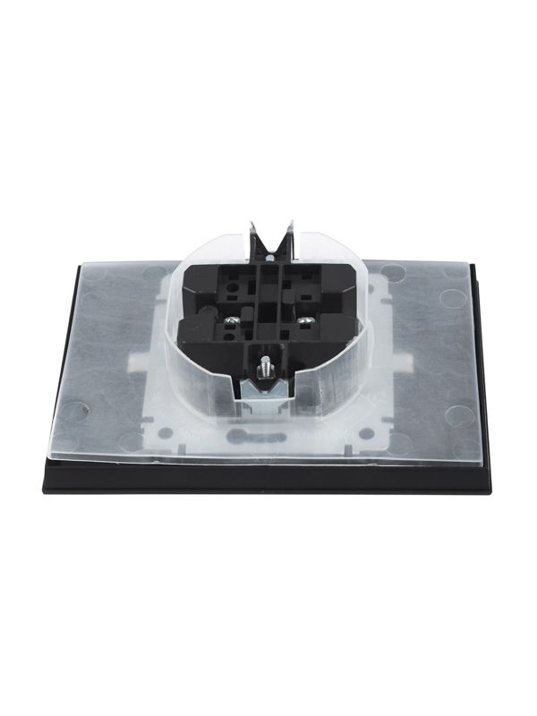 Розетка 2-м СП BRITE РСбш12-3-44-БрЧ 16А в сборе IP44 с крышкой черн. IEK BR-R26-16-44-K02-F