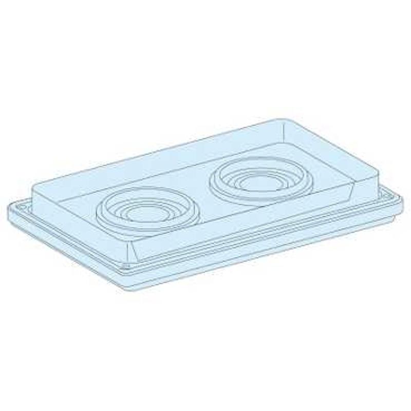 САЛЬНИК. ПАНЕЛЬ С 2 ОТВЕРСТИЯМИ ДИАМЕТРОМ 33 - 72 ММ, IP55 | 08899 | Schneider Electric