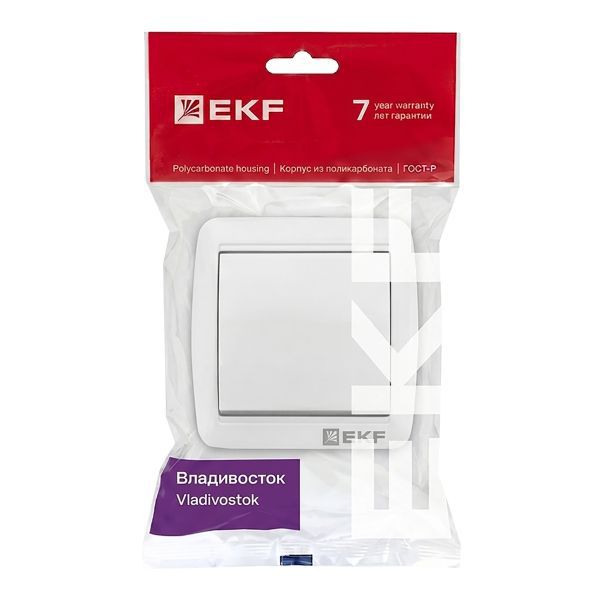 Выключатель ОП Владивосток 10А IP54 бел. PROxima EKF EQR16-021-30-54