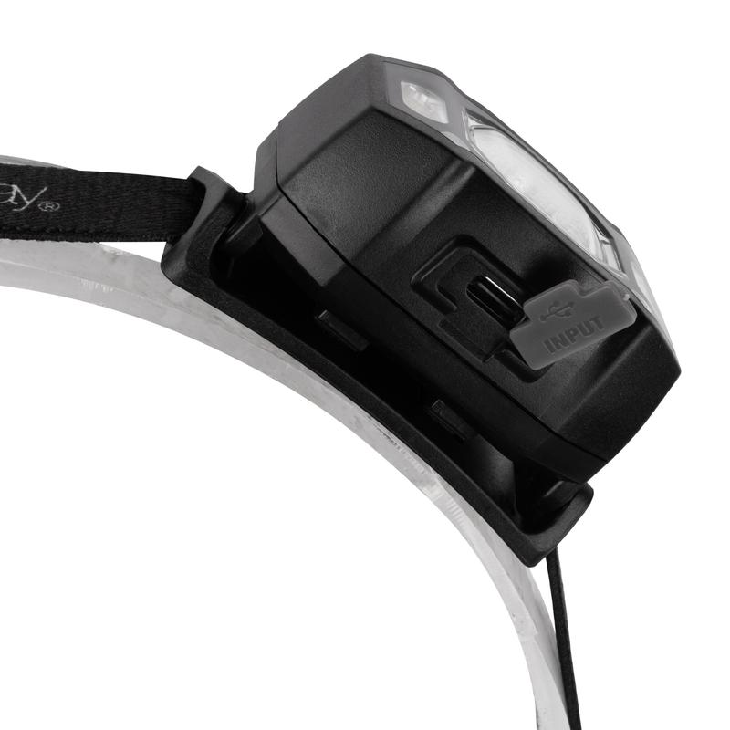 Фонарь аккумуляторный налобный AccuH3-L5W-bk LED 5Вт + 2хRED SMD IP54 5 режимов: 100проц. 180лм 3.5ч/50проц. 110лм 5.5ч/30проц. 65лм 15ч/красн. 28ч/мигающ. красн. 12ч аккум. управл. жестами черн. JazzWay 5036703