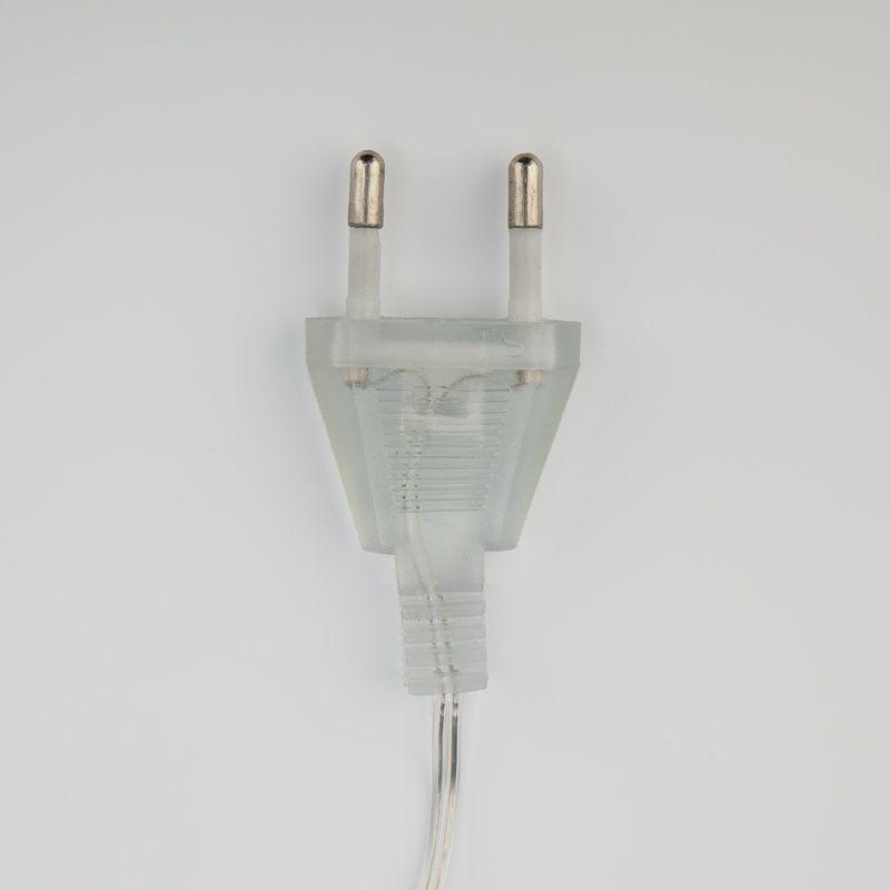 Гирлянда светодиодная "Айсикл" (бахрома) "Сосульки" 1.5х0.25м 10LED бел. 0.51Вт IP20 провод прозр. Neon-Night 303-068