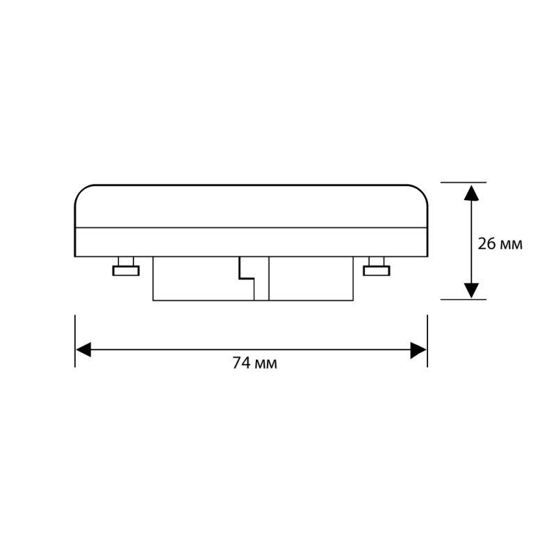 Лампа светодиодная LED8-GX53/845/GX53 8Вт таблетка матовая 4500К бел. GX53 220В Camelion 13473